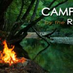 4K Campfire by the River – Relaxing Fireplace & Nature Sounds – Robin Birdsong  – UHD Video – 2160p