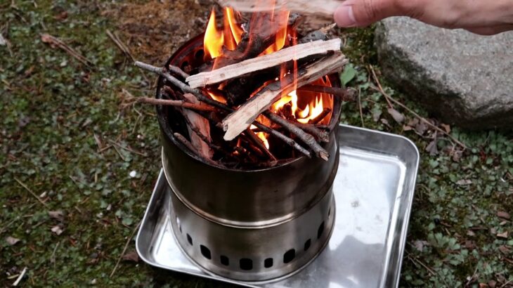 ネイチャーストーブを少し改良してみた　焚き火　bonfire
