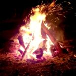【映像素材】焚き火 キャンプ 炎 Bonfire