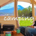 【夫婦キャンプ】冬のふもとっぱらキャンプ場。テントの中で暖かキャンプ。
