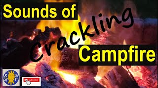 Soothing Relaxing – Sounds of Crackling Camp Fire – Bonfire – one hour ambient sound