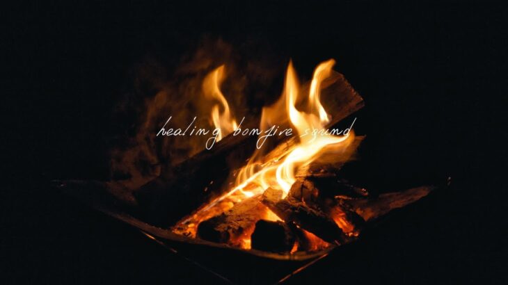 焚火　秋の深まりを感じて　Bonfire Sound　Healing＆Relaxing Movie  ASMR  SONY FX3